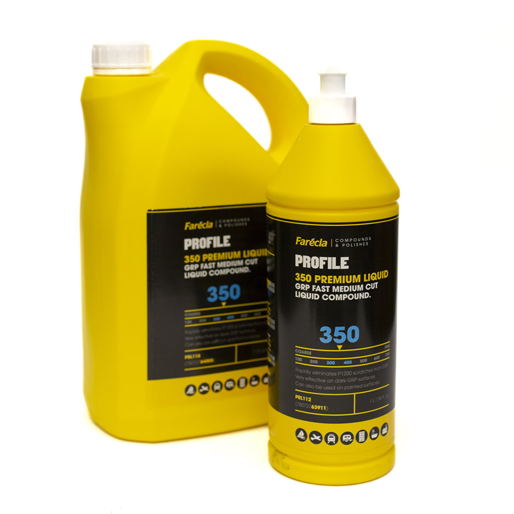 Farecla Profile 350 Premium Liquid GRP Fast Medium Cut Liquid Compound